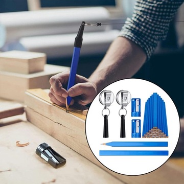 Карандаши столярные Дизайн Карандашница Столярная леска 20 шт. Карандаш синий.