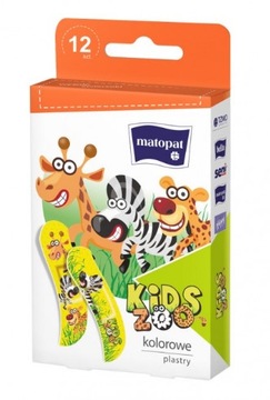 Zestaw plastrów dla dzieci Kids ZOO z opatrunkiem