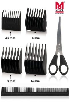 MOSER HAIR MACHINE 1400 STARBLADE 46mm + CAPS - PROFESSIONAL STEEL