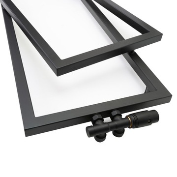 Zawór kątowy Termost DUOPLEX 50mm CZARNY