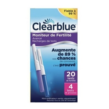 Clearblue - Advanced, testy płodności 20szt + 4szt