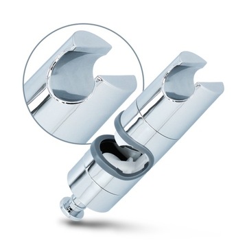 Держатель ручки для душа 22/25 мм, регулируемый, хром