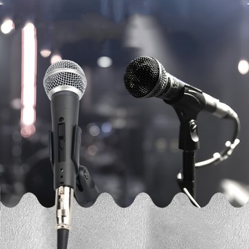 Профессиональный микрофон с аудиокабельным кабелем, подставкой и хранением