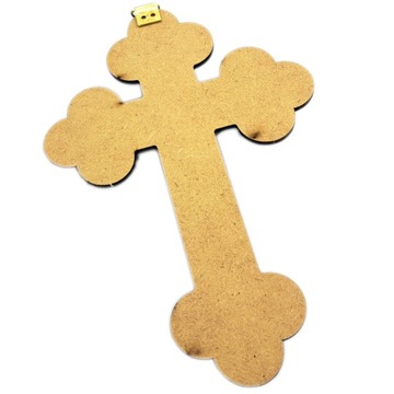 ПОДВЕСНОЙ КРЕСТ - СТИЛЬНЫЙ - 15см со страстью - черный и коричневый