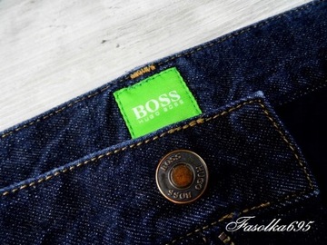 HUGO BOSS GREEN MĘSKIE SPODNIE JEANS PROSTE r. 32/30 pas86 dł100