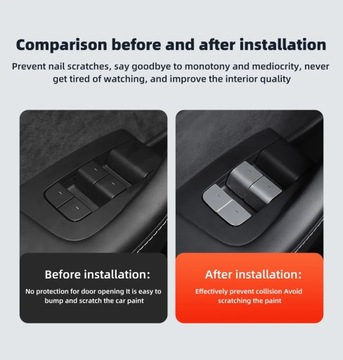 Для Tesla Model 3 Model Y 2017-2023, кнопка переключения окон автомобиля, украшение Sti