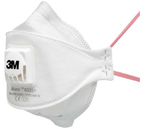 3M 9332+ Aura FFP3 Półmaska Maska Cool Flow 10szt