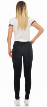 LEE spodnie SUPER SKINNY white jeans JODEE W25 L31