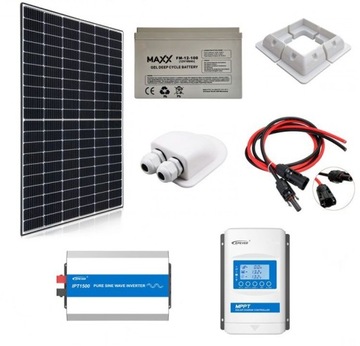 ZESTAW SOLARNY MAX 3000W AKU ŻEL 100AH