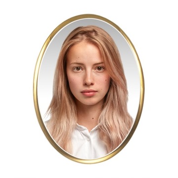 МОГИЛА ДЛЯ ФОТОГРАФИИ ОВАЛЬНАЯ ЦВЕТНАЯ ЗОЛОТАЯ РАМКА 5x7см