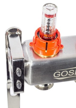 ROZDZIELACZ GOSHE INOX R-8 Z PRZEPŁYWOMIERZAMI