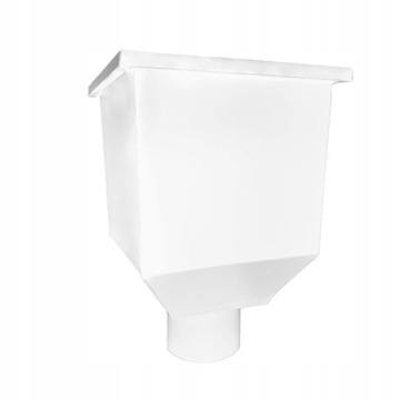 KOSZ ZLEWOWY STALOWY BIAŁY 9010 - Fi 75 mm