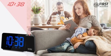 РАДИО СИГНАЛИЗАЦИЯ С ОГРОМНЫМИ ЦИФРАМИ, ЖК-дисплеем 4,4 СМ С ПРОЕКТОРОМ