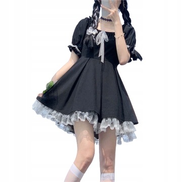 SUKIENKA KIECKA LETNIA ELEGANCKA LOLITA GOTH