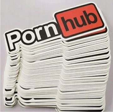 Naklejka Wlepka *PORNHUB* 2SZT HUMOR JAKOŚĆ !!!