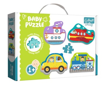 Puzzle Baby Pojazdy transportowe 4w1 Trefl 1+