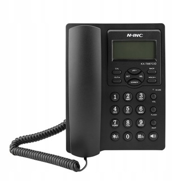 KX-T887 ПРОВОДНОЙ ТЕЛЕФОН, ЛАНДШАФТНЫЙ, ЧЕРНЫЙ