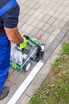 Краска для окраски дорог, полос движения и путей сообщения, 12 шт. + тележка