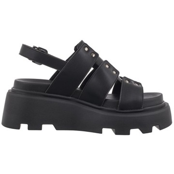 Buty Damskie Sandały na Koturnie Altercore Maryam Vegan Black Czarne