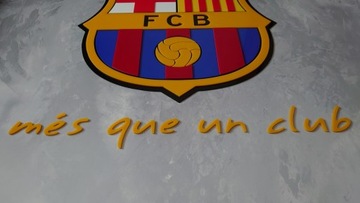 FC Barcelona Herb na ścianę + mes que un club prezent na urodziny imieniny