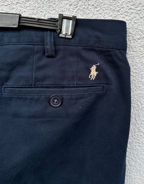 Polo RALPH LAUREN CHINO W38 L34 granatowe spodnie materiałowe