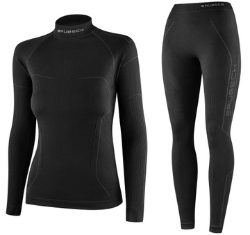 BIELIZNA DAMSKA TERMICZNA BRUBECK COOLER CHŁODZĄCA KOMPLET BLUZA SPODNIE XL