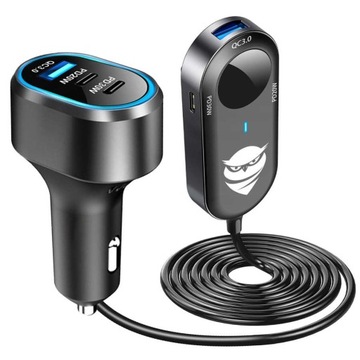 ŁADOWARKA SAMOCHODOWA ROZDZIELACZ 6xUSB MOCNA 100W