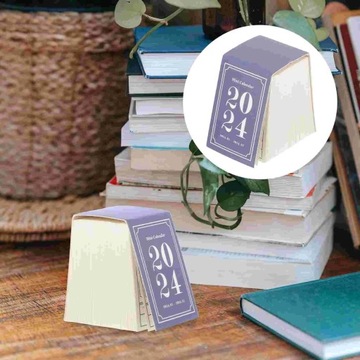 2024 Mini Desk Calendar Vintage Decor Ornamen