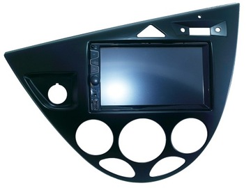 2din рамка магнитолы Ford Fiesta Focus MK1 Черная