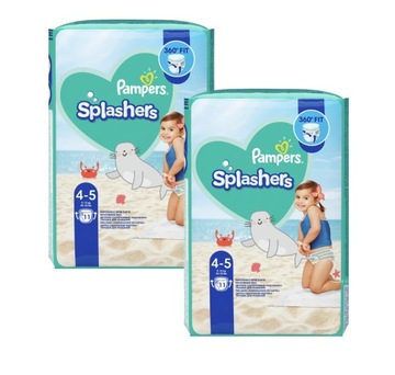 PAMPERS Pieluszki Splashers Rozmiar 4 2x11 szt 9-15kg