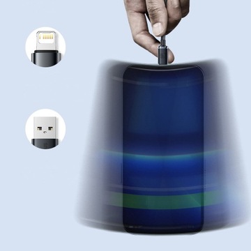 КАБЕЛЬ BASEUS FAST USB/Lightning 2,4 А ПРОЧНЫЙ КАБЕЛЬ ДЛЯ APPLE PHONE 2 м