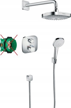 HANSGROHE Croma Select E zestaw z termostatem chrom bez IBOX 27294000