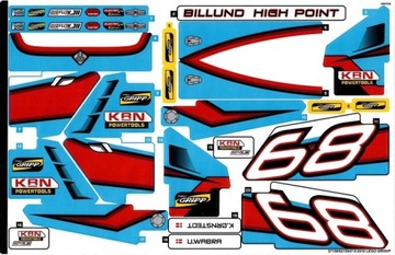 4You LEGO - Technic 42077 NAKLEJKA NIEB WYŚCIGÓWKA