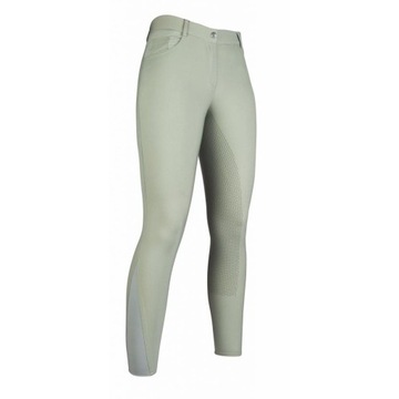 Bryczesy jeździeckie damskie HKM zielone r. 38