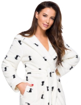 ДЛИННЫЙ ТЕПЛЫЙ ПУХОВЫЙ ЖЕНСКИЙ ХАЛАТ, КРЫША XL