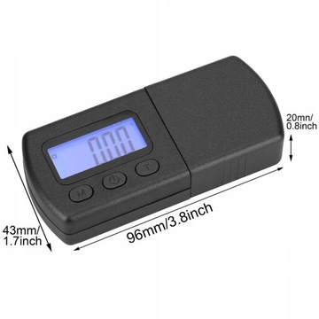 WAGA DO KALIBRACJI WKŁADKI GRAMOFONOWEJ WYŚWIETLA LCD