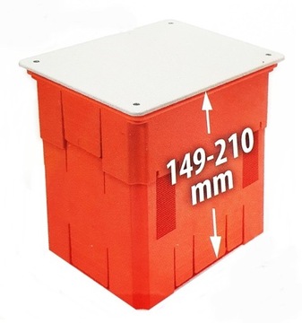 Puszka do złącza odgromowego głębokość max 21cm