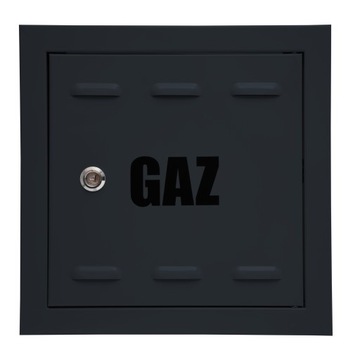 DRZWICZKI GAZOWE DRZWI ANTRACYT MATOWE 20x20
