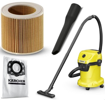 БЕЗРЕШЕННЫЙ ПЫЛЕСОС KARCHER WD3 ВЫСОКОЙ МОЩНОСТИ TURBO XL