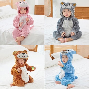 Piżama Onesies Kigurumi Baby Cute Tiger Stitch Car