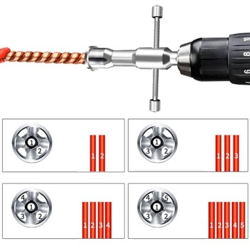 ИНСТРУМЕНТ ДЛЯ СКРУЧКИ ПРОВОЛОКИ КАБЕЛЬ 5 линий