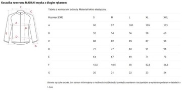 Madani: мужская велосипедная майка SPIRIT, размер M