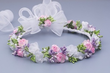 WIANEK komunijny wrzosowy 061