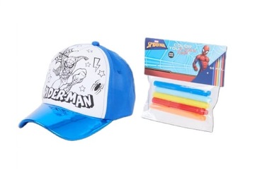 Pomaluj swoją czapkę czapka dla dzieci Spider Man + 5 mazaków