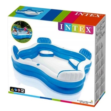 САДОВЫЙ БАССЕЙН С СИДЕНЬЯМИ INTEX 56475 229 СМ