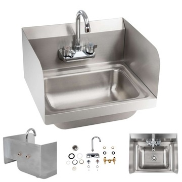 Кухонный умывальник из нержавеющей стали, ширина 43,5 см.