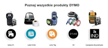 Лента DYMO 3D, 9мм х 3м, синяя, 520106