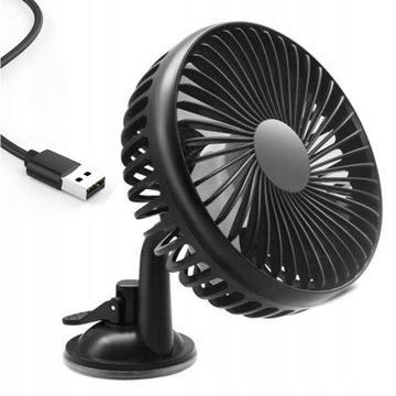 Автомобильный вентилятор на присоске USB 12 В/24 В