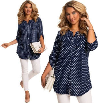 Atrakcyjna Piękna Kobieca BLUZKA DAMSKA KOSZULA Dużo Kolorów i Rozmiarów