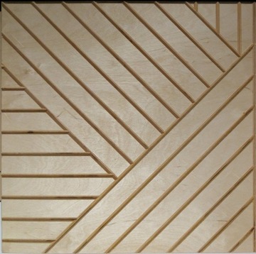 Rombis - 3D деревянная стеновая панель - Правая